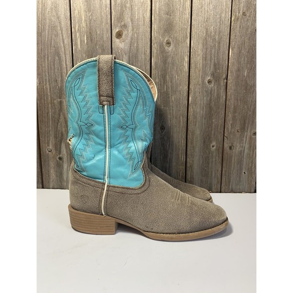 Ariat Other - Ariat Childrens Unisex Bustin Blue Cowboy Boots 10025167 Size 4.5
